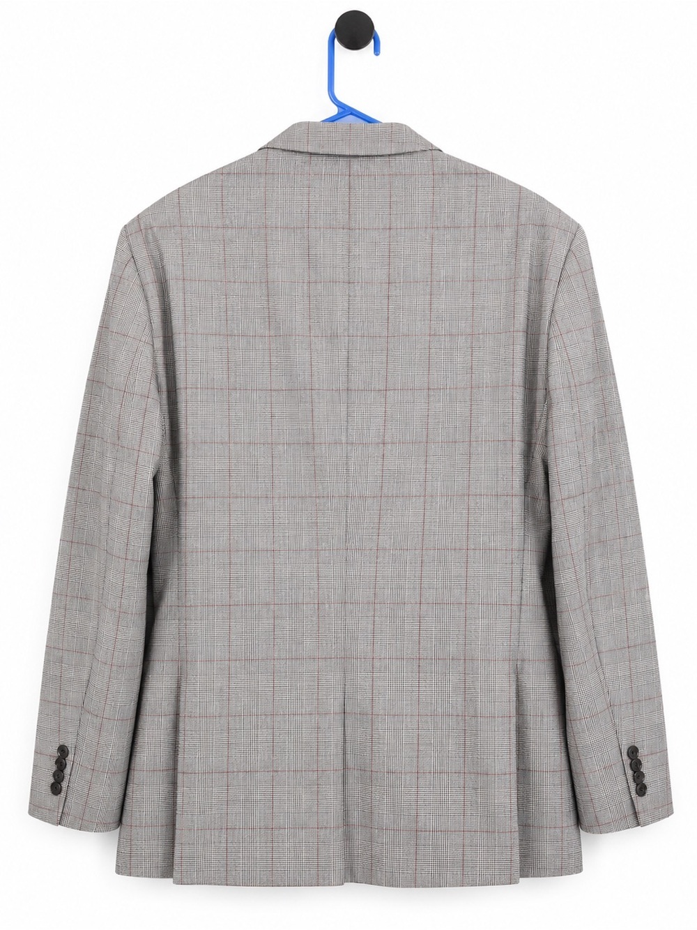Ralph Lauren Gray Plaid Sport Coat with Subtle Red Windowpane - Picture 4 of 4